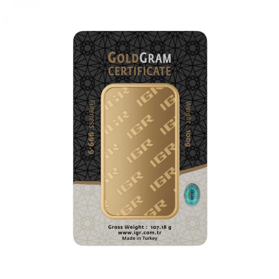 100 gr 999.9 IAR Gram Külçe Altın