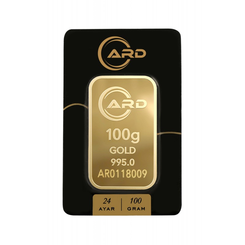 100 gr 24 Ayar ARD Külçe Altın 100 gr 24 Ayar ARD Külçe Altın
