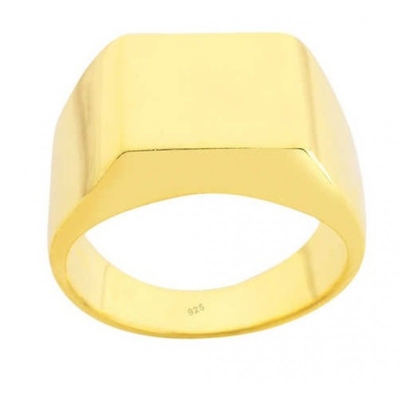 Taşsız Stil Gümüş Sarı Yüzük GMS1932 Taşsız Stil Gümüş Sarı Yüzük GMS1932