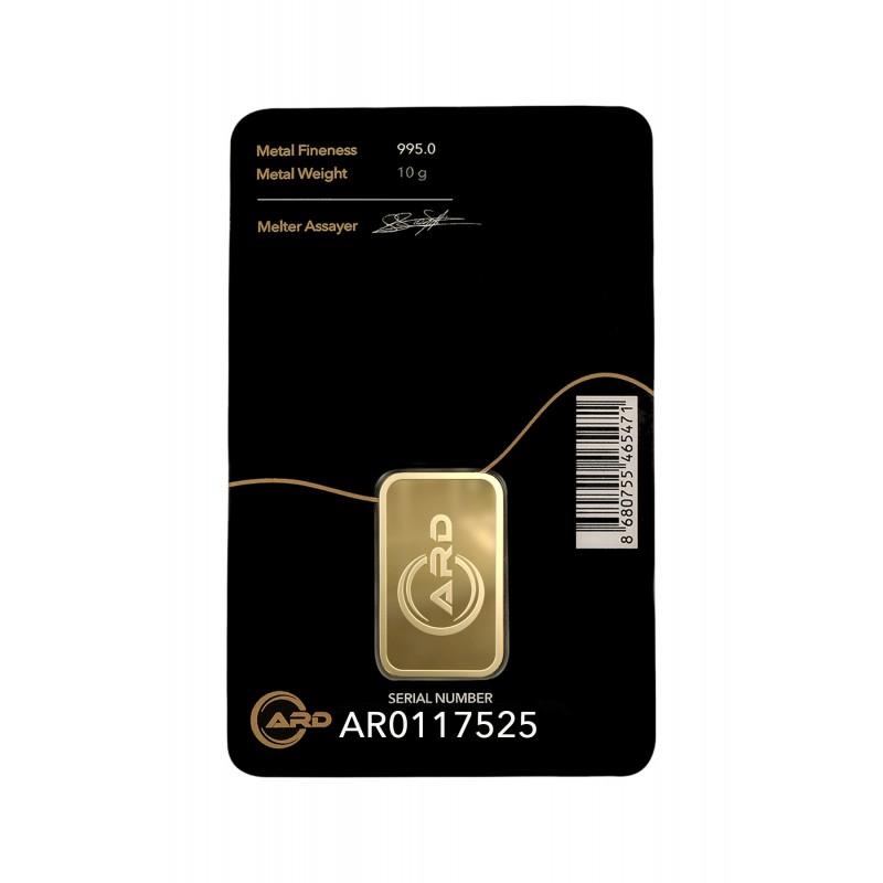 10 gr 24 Ayar ARD Gram Külçe Altın 10 gr 24 Ayar ARD Gram Külçe Altın