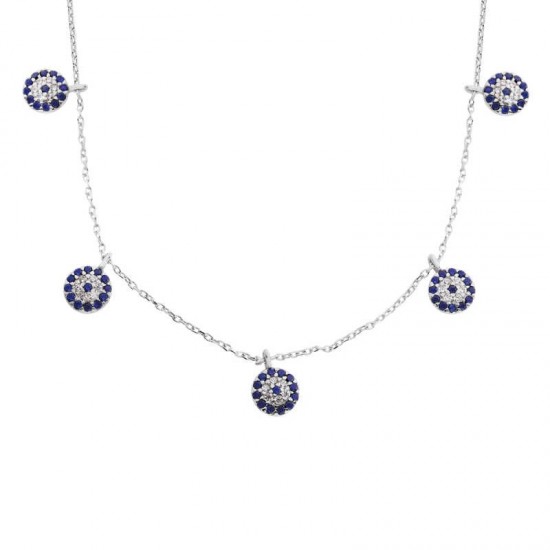 Nazar Boncuklu Şans Gümüş Kolye GMS903 Nazar Boncuklu Şans Gümüş Kolye GMS903