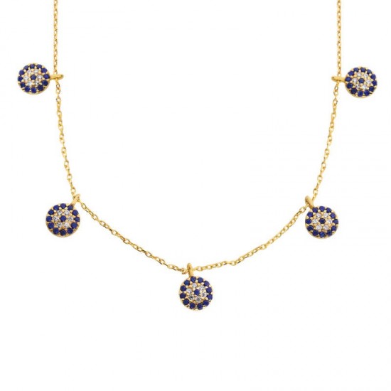 Nazar Boncuklu Şans Gümüş Kolye GMS905 Nazar Boncuklu Şans Gümüş Kolye GMS905