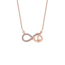 Sonsuzluk Annem Gümüş Kolye  GMS906