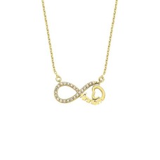 Sonsuzluk Annem Gümüş Kolye  GMS907