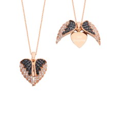 Kalpteki Sır İsimli Gümüş Kolye  GMS890