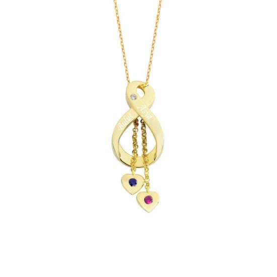 Sonsuzluk İçinde İsimli Gümüş Kolye GMS937 Sonsuzluk İçinde İsimli Gümüş Kolye GMS937