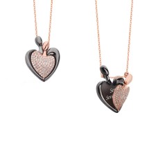 14 Şubat Kalpli İsimli Gümüş Kolye GMS939