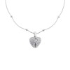 Kalp Motifli İsimli Gümüş Kolye GMS895