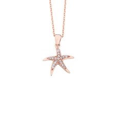 Deniz Yıldızı Gümüş Kolye GMS944