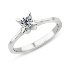 0.14 Karat F Renk Tektaş Pırlanta Yüzük PR501