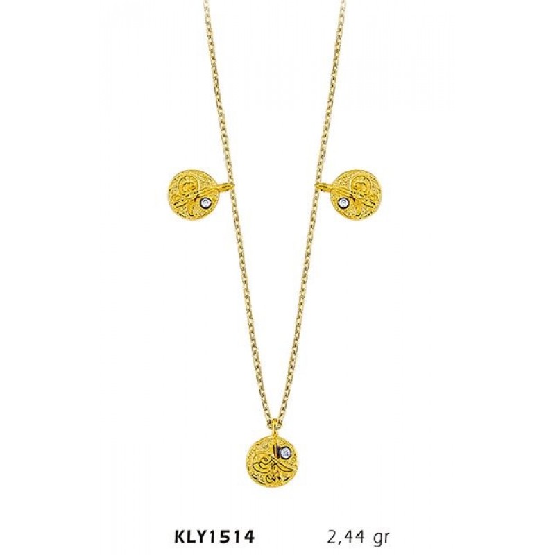 14 Ayar Altın Şans Kolye KLY1514