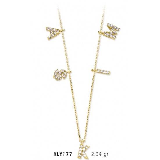 14 Ayar Altın Aşkım Kolye KLY177