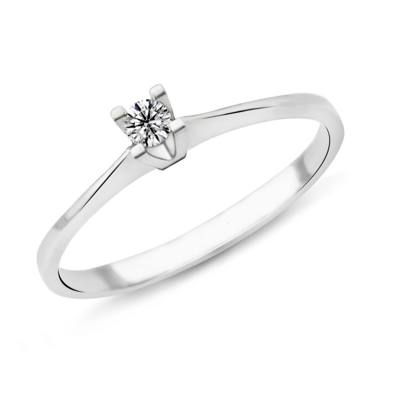 0.13 Karat G Renk Tektaş Pırlanta Yüzük PR103 0.13 Karat G Renk Tektaş Pırlanta Yüzük PR103