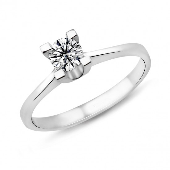 0.38 Karat D Renk HRD Sertifikalı Pırlanta Tektaş Yüzük PR123