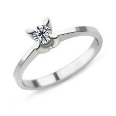 0.35 Karat E Renk HRD Sertifikalı Pırlanta Tektaş Yüzük PR132