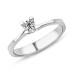 0.22 Karat D Renk Pırlanta Tektaş Yüzük PR143