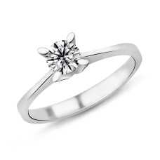 0.53 Karat D Renk HRD Sertifikalı Pırlanta Tektaş Yüzük PR165