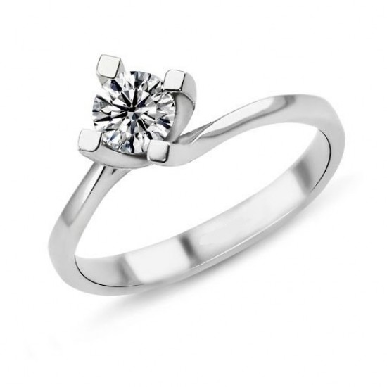 0.60 Karat E Renk HRD Sertifikalı Pırlanta Tektaş Yüzük PR181