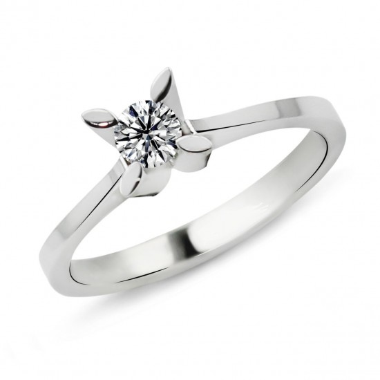 0.71 Karat E Renk HRD Sertifikalı Pırlanta Tektaş Yüzük PR214