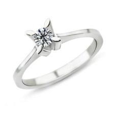 0.25 Karat E Renk Pırlanta Tektaş Yüzük PR225