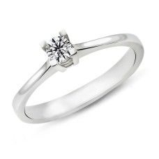 0.16 Karat D Renk Pırlanta Tektaş Yüzük PR39