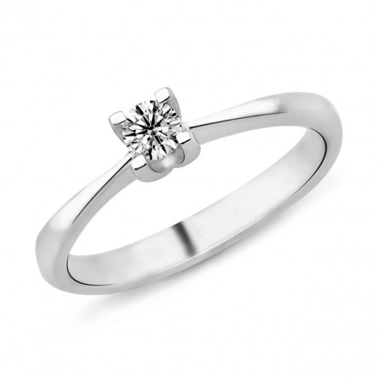 0.33 Karat D Renk HRD Sertifikalı Pırlanta Tektaş Yüzük PR60