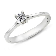 0.20 Karat G Renk Pırlanta Tektaş Yüzük PR79