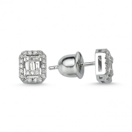 0.32 Carat F Renk Pırlanta Küpe KPB9