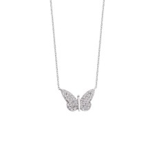 Kelebek Gümüş Kolye  GMS1412