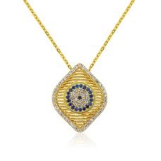 Gümüş Nazar Bayan Kolye