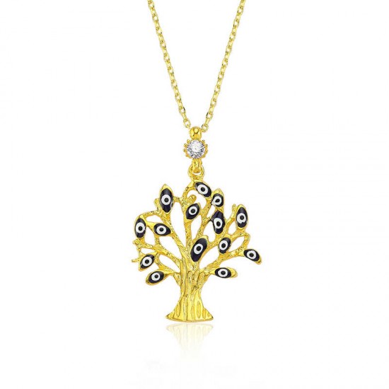 Gümüş Dilek Ağacı Bayan Kolye Gümüş Dilek Ağacı Bayan Kolye