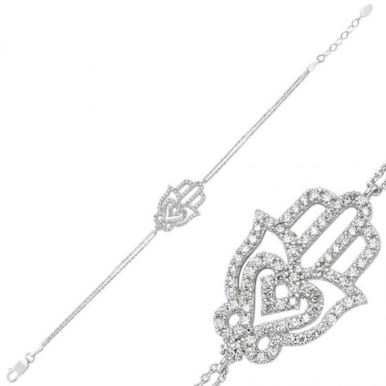 Gümüş Fatma Ana Eli Bayan Bileklik Gümüş Fatma Ana Eli Bayan Bileklik