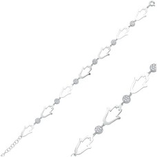 Gümüş Fatma Ana Eli Bayan Bileklik