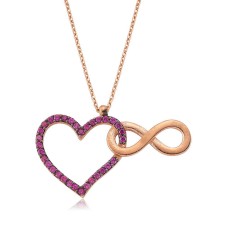 Gümüş Kalbim Sonsuza Kadar Seninle Kolye