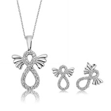 Gümüş Kanatlı Sonsuzluk Bayan Set