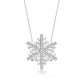 Gümüş Kar Tanesi Bayan Kolye