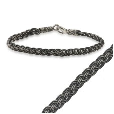 Gümüş Kazaziye Örgü Bileklik