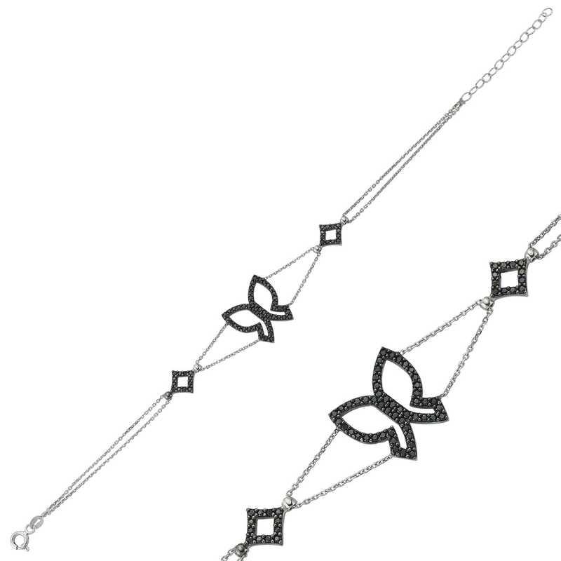 Gümüş Kelebek Bayan Bileklik Gümüş Kelebek Bayan Bileklik