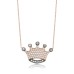 Gümüş Kraliçe Tacı Bayan Kolye