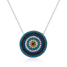 Gümüş Nazar Bayan Kolye