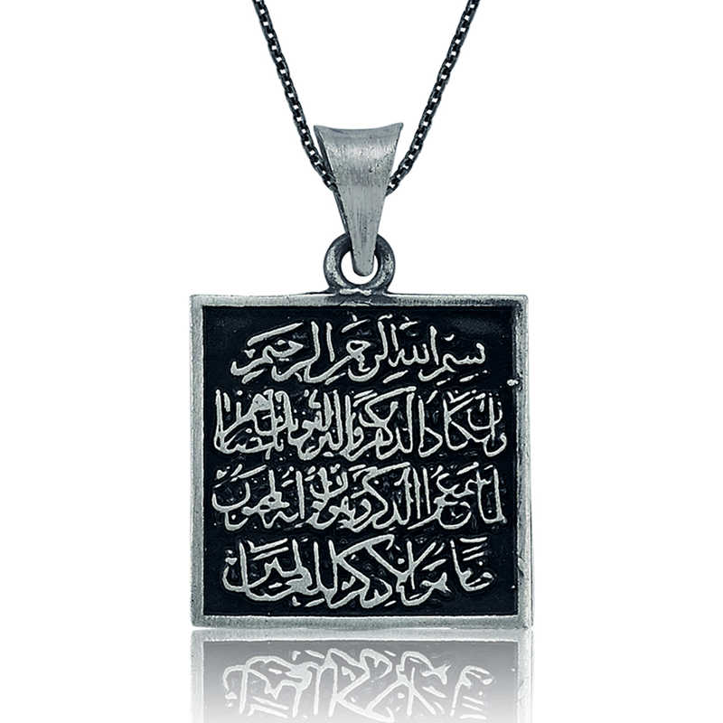 Gümüş Nazar Duası Bayan Kolye Gümüş Nazar Duası Bayan Kolye