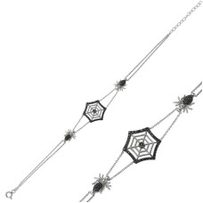 Gümüş Örümcek Ağı Bayan Bileklik