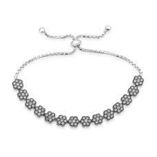 Gümüş Papatya Bayan Asansör Bileklik