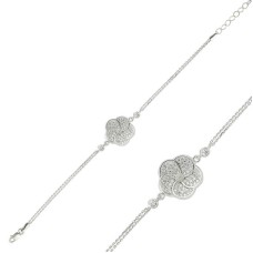 Gümüş Papatya Bayan Bileklik