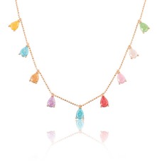 Gümüş Renkli Bayan Şans Kolyesi