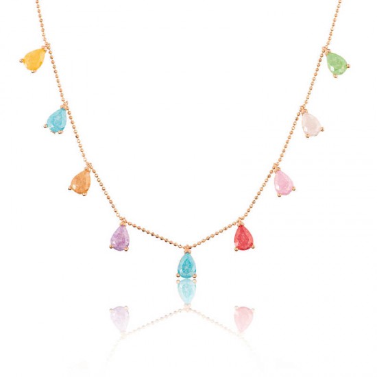 Gümüş Renkli Bayan Şans Kolyesi