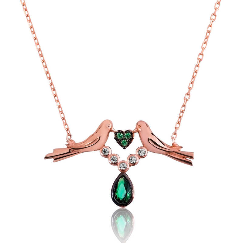 Gümüş Sevgi Kuşu Bayan Kolye Gümüş Sevgi Kuşu Bayan Kolye