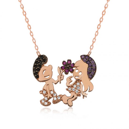 Gümüş Şirinler Bayan Kolye Gümüş Şirinler Bayan Kolye