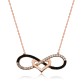 Gümüş Kalpli Sonsuzluk Bayan Kolye