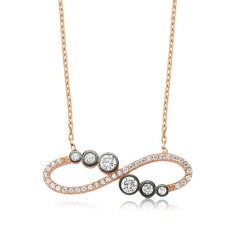 Gümüş Su Yolu Sonsuzluk Bayan Kolye